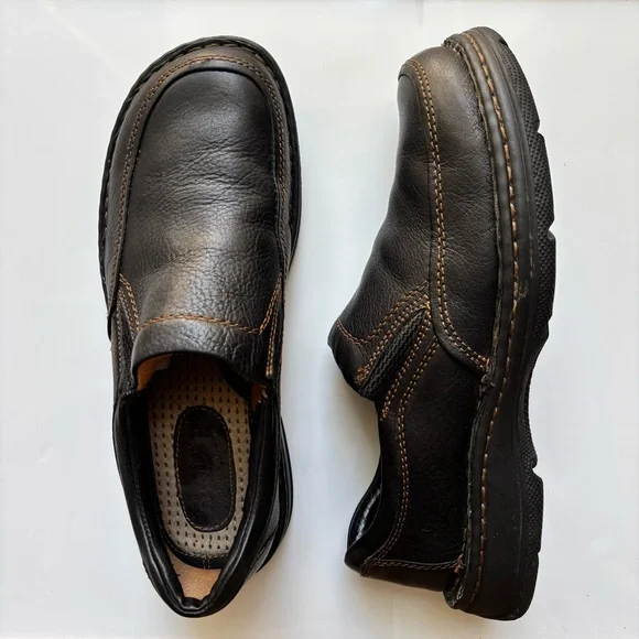 Born Shoes Born Blast Iii Mens Size 9m Black Leather Slipon